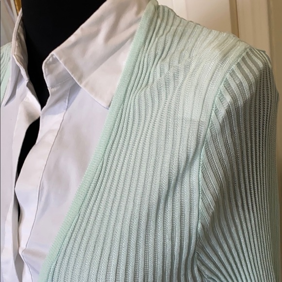 Soft green Sigrid Olsen sweater - Picture 2 of 8